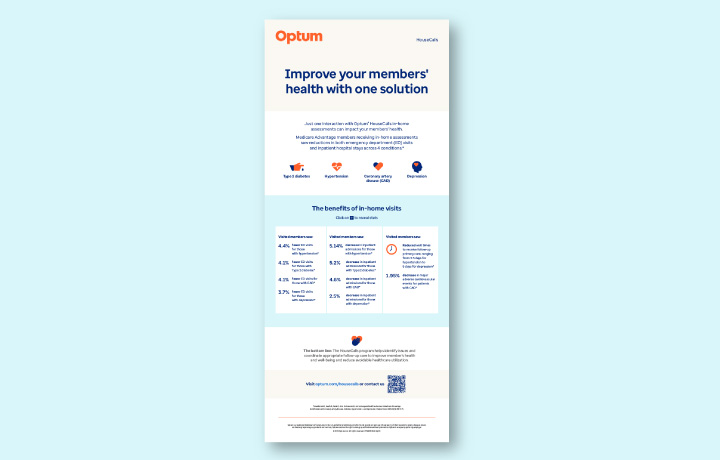 Preview of infographic titled ‘Improve your members’ health with one solution’ 