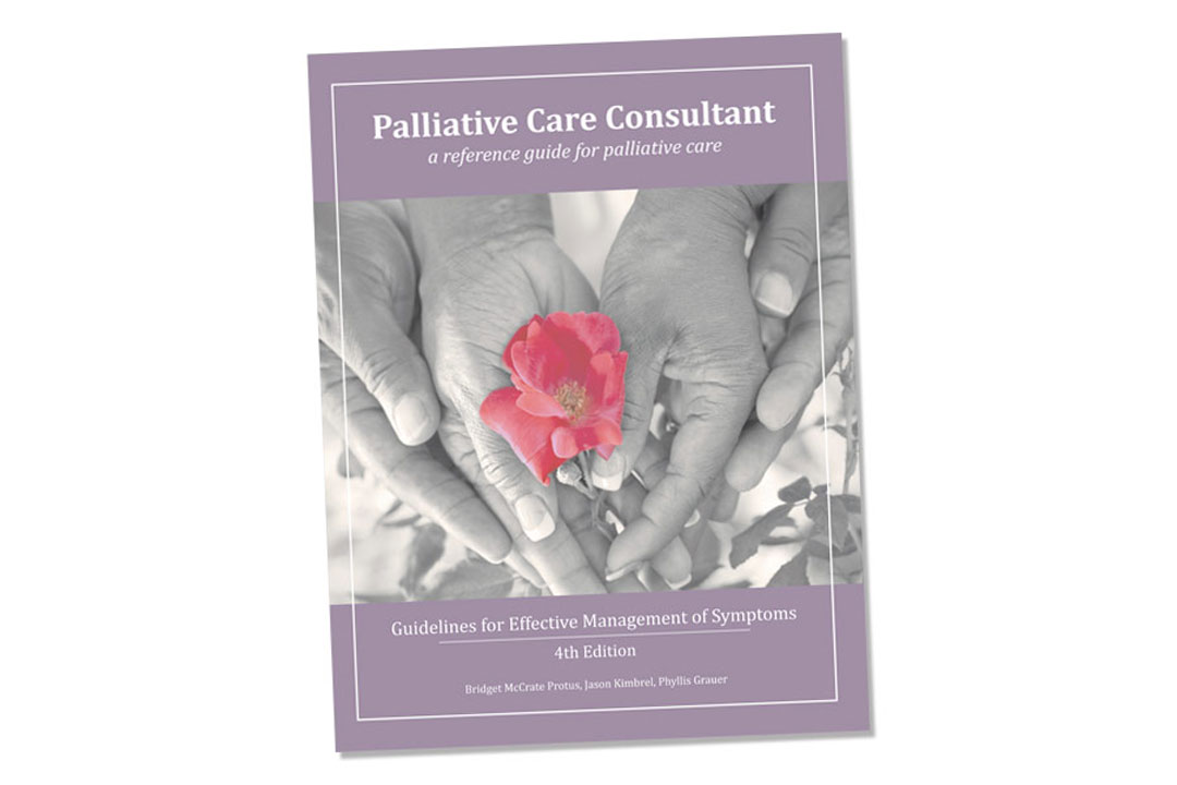 Book cover, “Palliative Care Consultant (PCC), 4th edition 