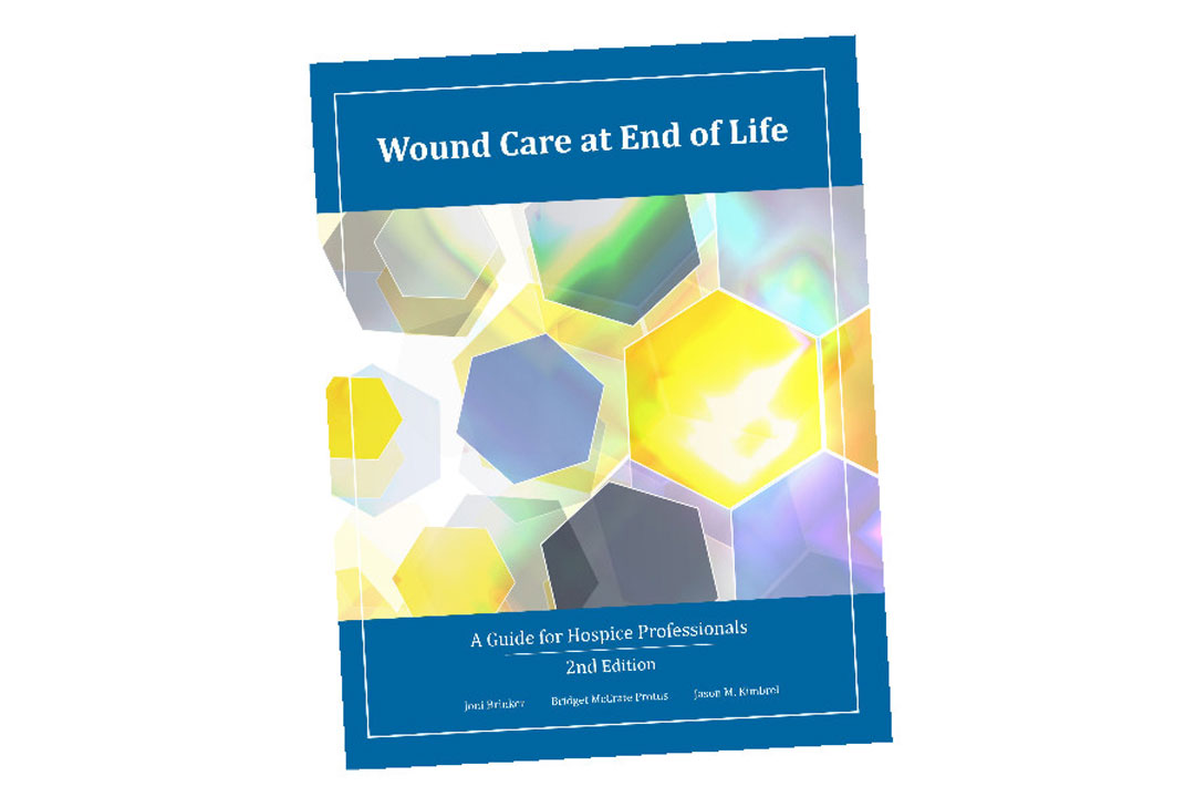 Book cover, “Wound Care at End of Life” 