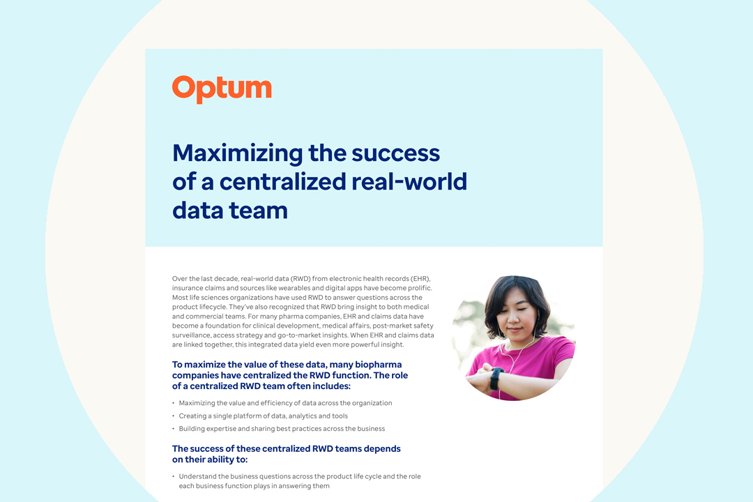 Maximizing Success of Centralized Real-World Data Teams 