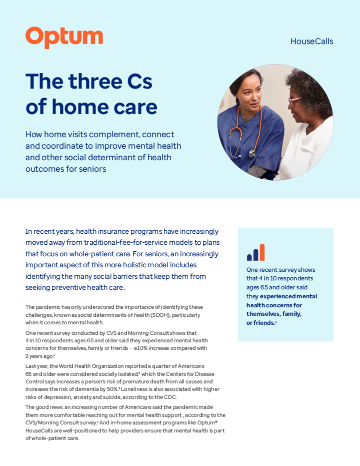 Defragment Health Care with In-Home Assessments | Optum 